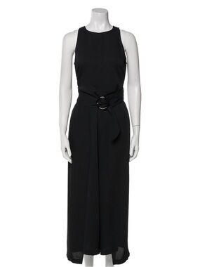 Joie Black Sleeveless Belted Jumpsuit